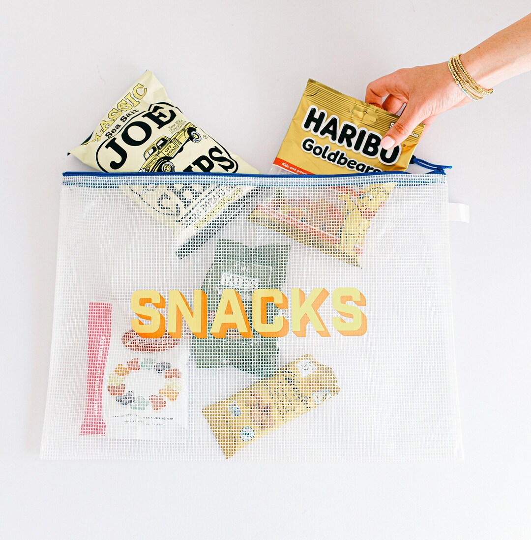 Snack Bag Customized Snack Pouch for School Zipper Snack Bag Reusable ...