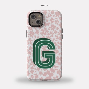 Monogram iPhone case custom iPhone 16 case custom tough protective phone case initial phone case stylish phone case gift her new phone gift