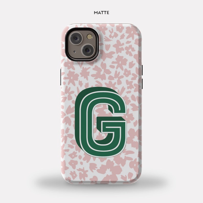 Monogram iPhone case custom iPhone 16 case custom tough protective phone case initial phone case stylish phone case gift her new phone gift