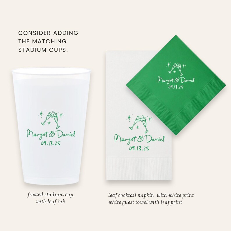 Shatterproof wedding cups – custom reception and party drinkware