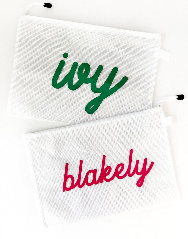 Custom School Supply Bag With Name on Zipper Pouch for School Etsy