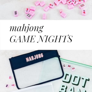 Mahjong tile bag custom pouch for mahjong gift pouch for tile organization storage zipper bag tile set large personalized mahjong bag gift image 12