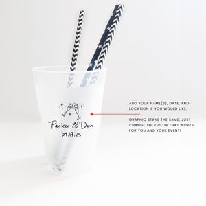 Custom wedding cocktail cups for signature drinks – elegant party cups