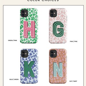Monogram iPhone case custom iPhone 16 case custom tough protective phone case initial phone case stylish phone case gift her new phone gift
