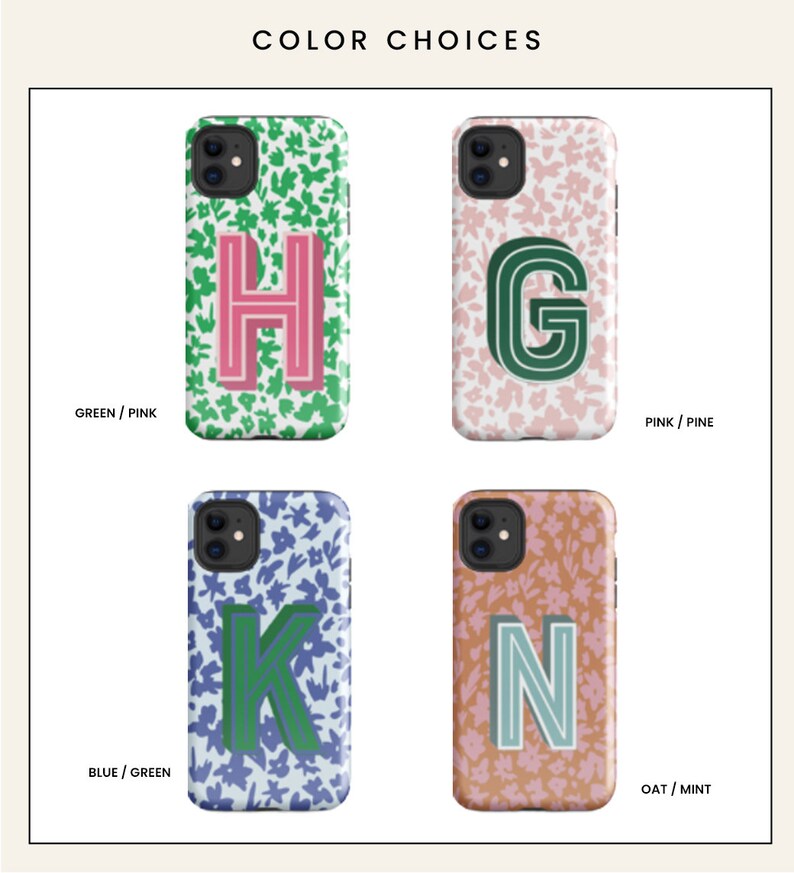 Monogram iPhone case custom iPhone 16 case custom tough protective phone case initial phone case stylish phone case gift her new phone gift
