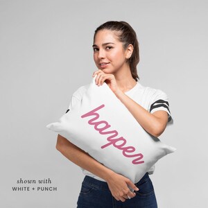 Personalized toss pillow oblong pillow with name keepsake pillow home decor toss pillow for dorm throw pillow for new apartment decor gift