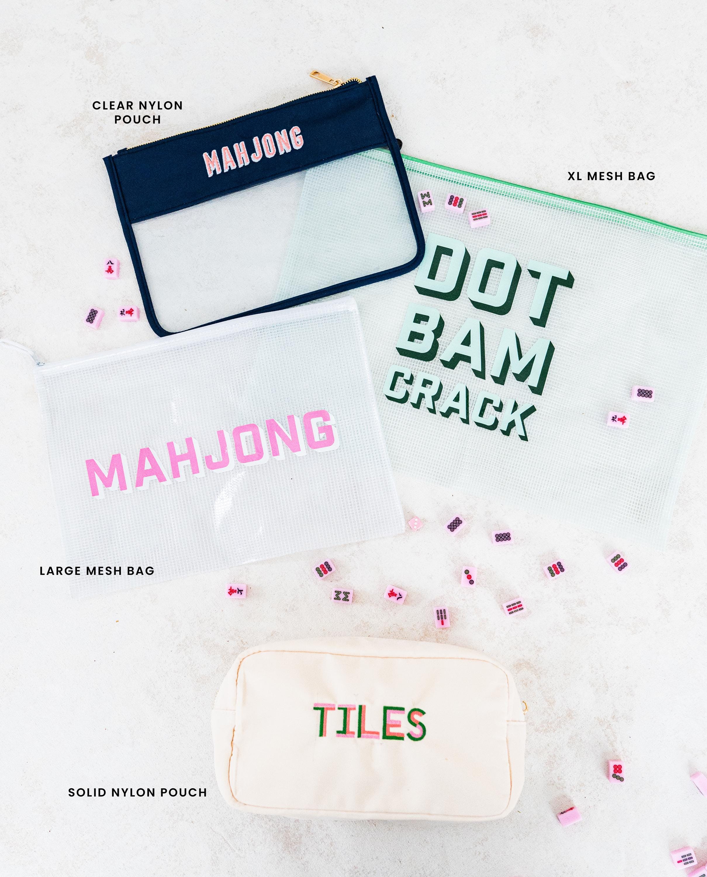 Mahjong Tragetasche Transparent - Portable Aufbewahrung Für Fliesen Und Zubehör