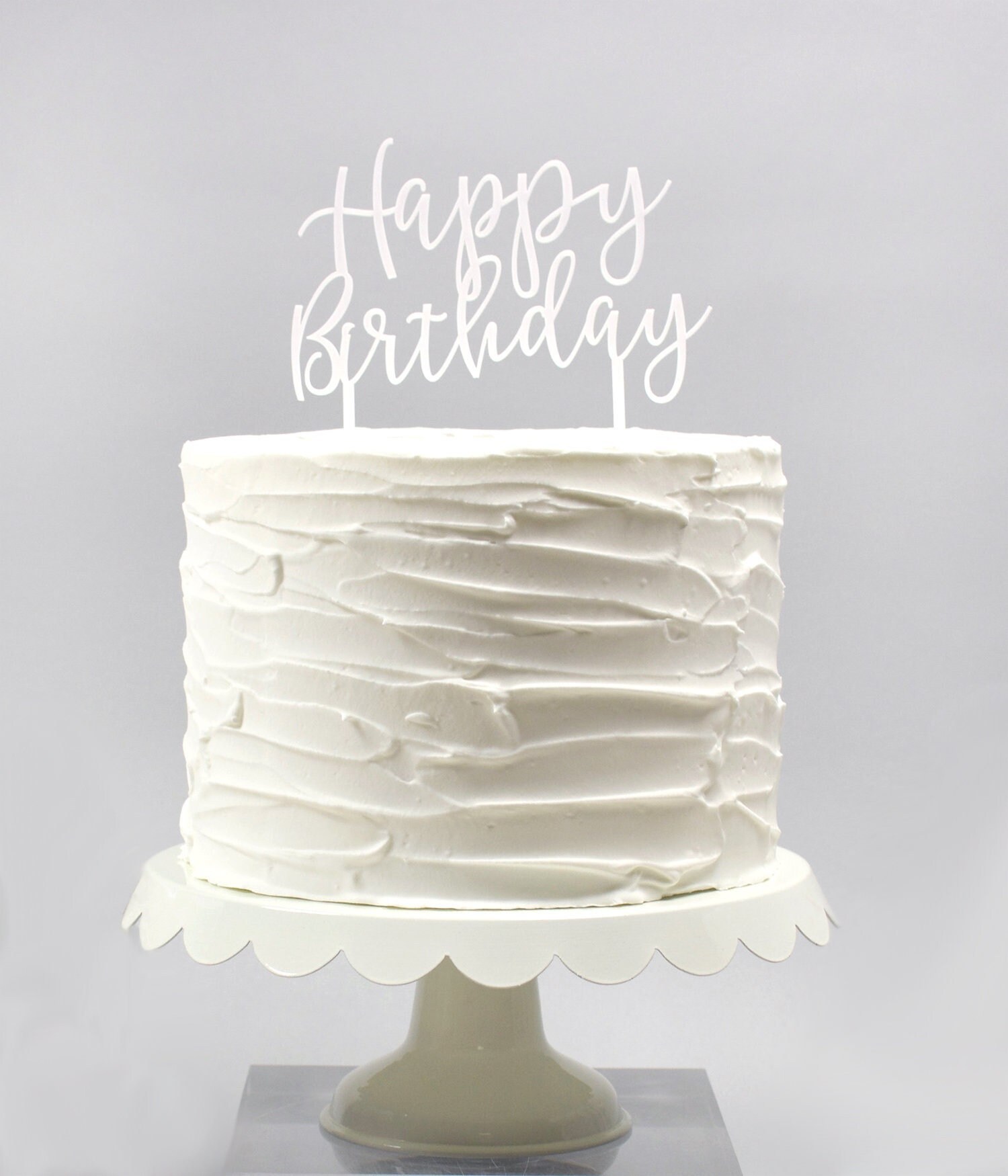Acrylic Happy Birthday Cake Topper for Birthday Decoration for - Etsy