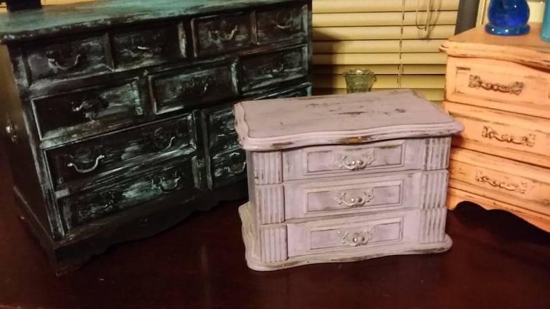 Trinket Ladies Box Small Purple Jewelry box Jewelry Vintage Storage Vintage Gift for her Valentines day Purple Wood
