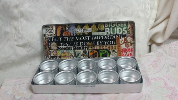 tiny metal tins