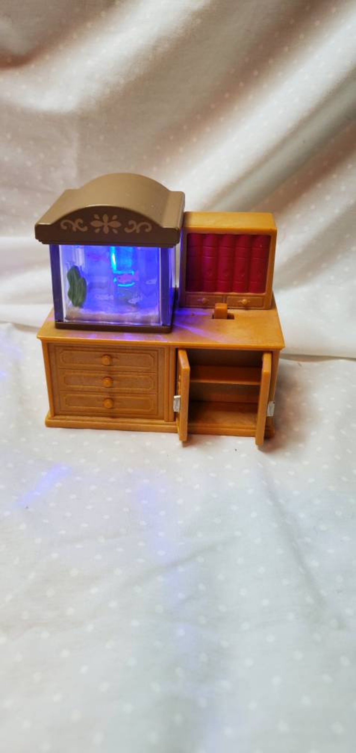 Fish Tank Miniature Dollhouse Hutch Desk Display Decoration Etsy