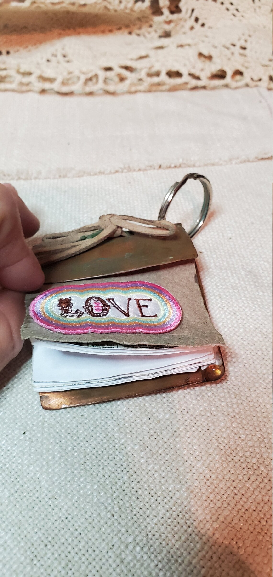 Little keychain. Notebooks. Handmade copper. Notebook. Key Etsy