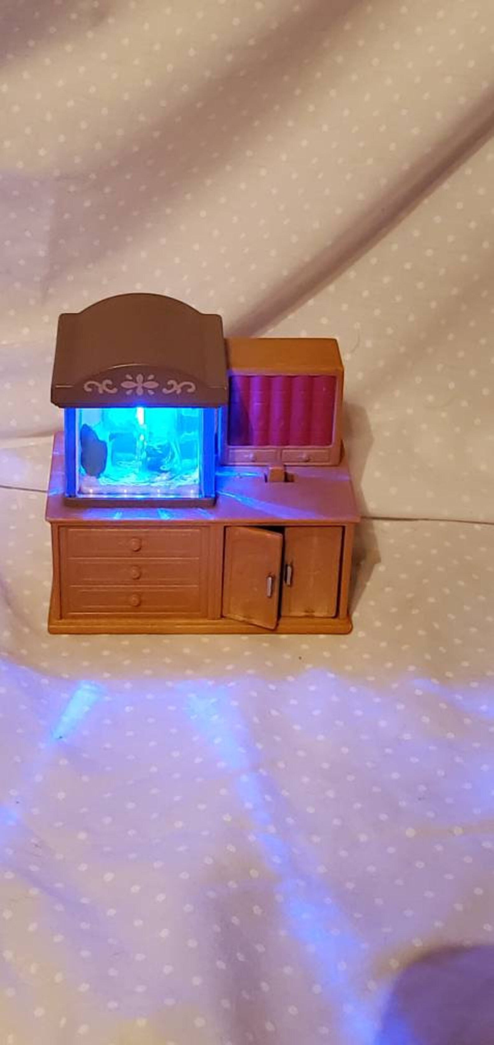 Fish Tank Miniature Dollhouse Hutch Desk Display Decoration Etsy