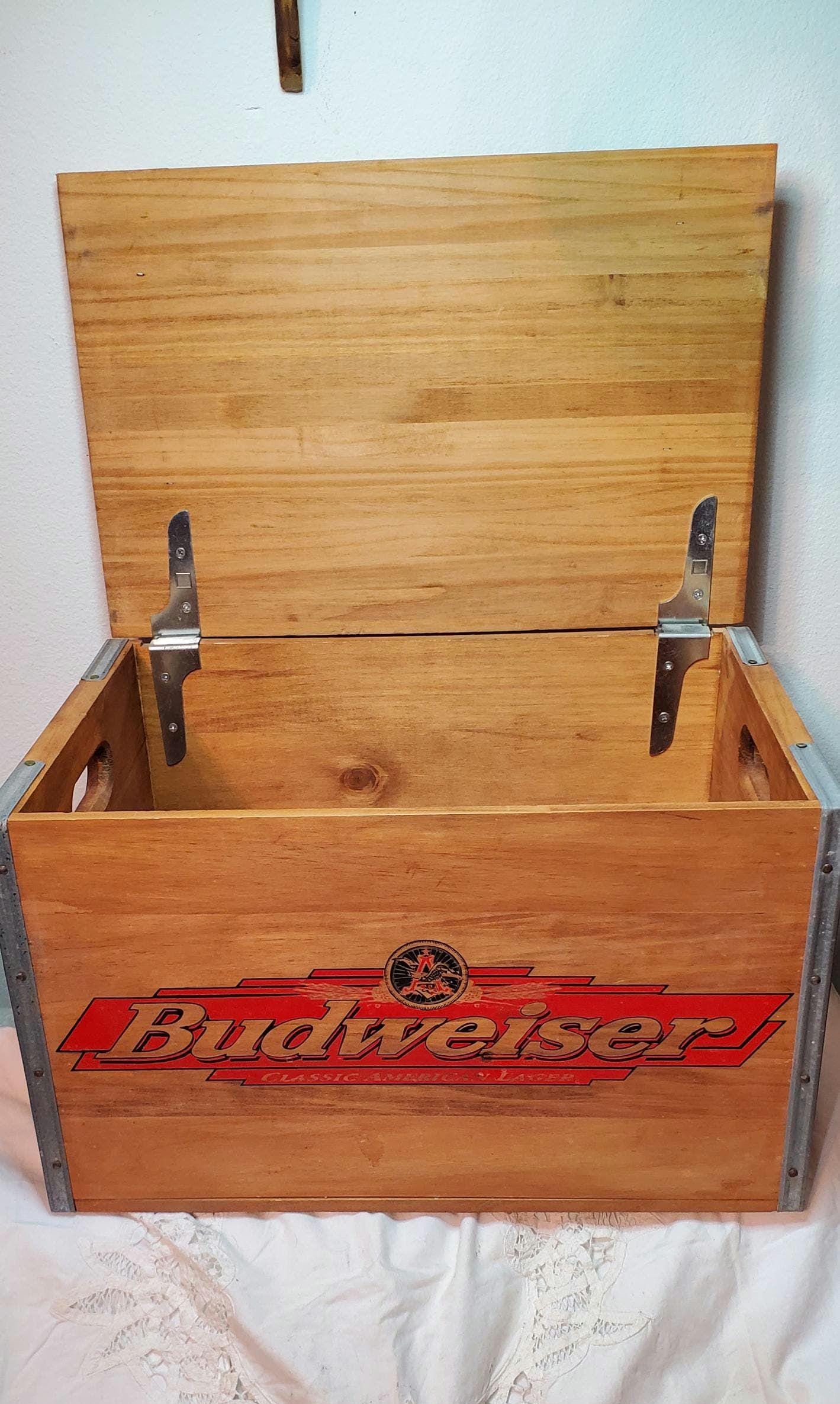 Budweiser Wood Crate - Etsy Budweiser Wood Crate - Etsy