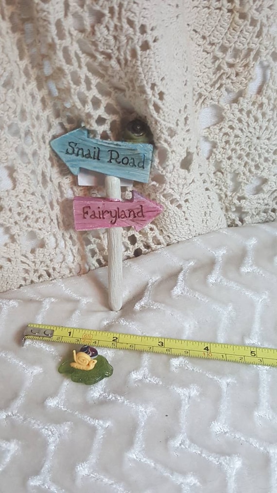 The Witch Is In Sign Accessories Miniature Dollhouse FAIRY GARDEN