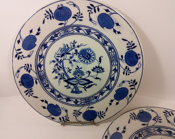 Vintage Sterling Vitrified China East Liverpool Ohio Blue Etsy