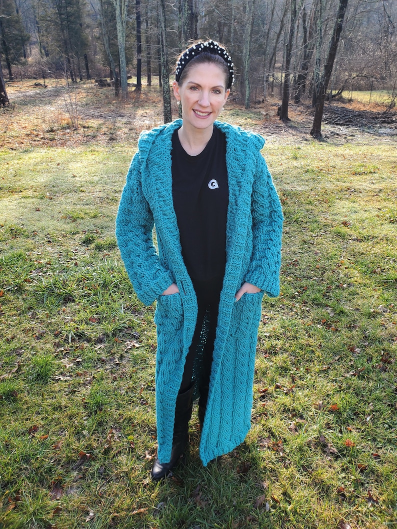 Crochet Jacket Pattern PDF Duster Jacket Crochet Sweater Etsy