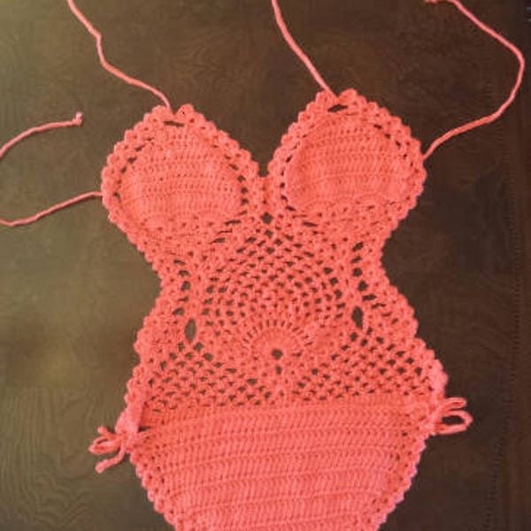 Crochet bathing suit pattern, PDF, Crochet monokini crochet pattern, bikini crochet pattern, handmade bathing suit, one piece bathing suit