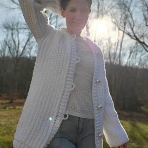 Crochet Jacket Pattern PDF - duster jacket- crochet sweater pattern in English, crochet pattern, easy crochet jacket pattern