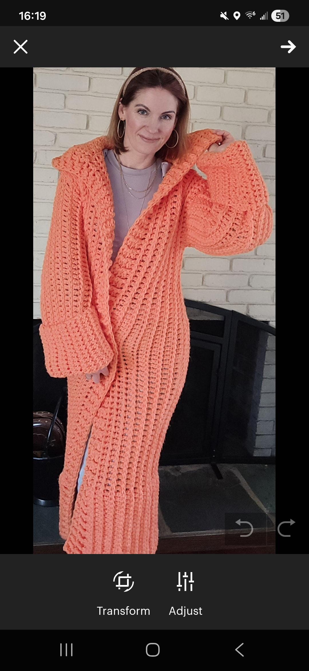 The Chunky Vertical Ribbed Cardigan Pattern – Oversized Hooded Coat ...