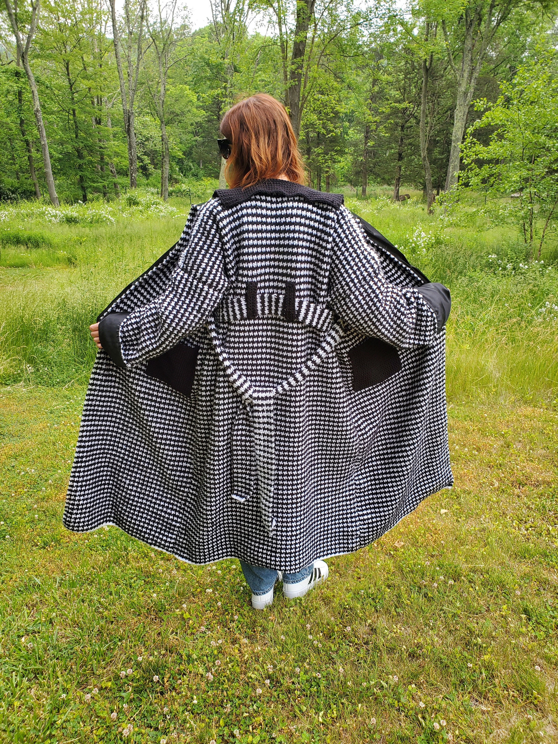 Crochet coat Pattern PDF - duster jacket- crochet sweater pattern in English, crochet pattern, easy crochet jacket pattern
