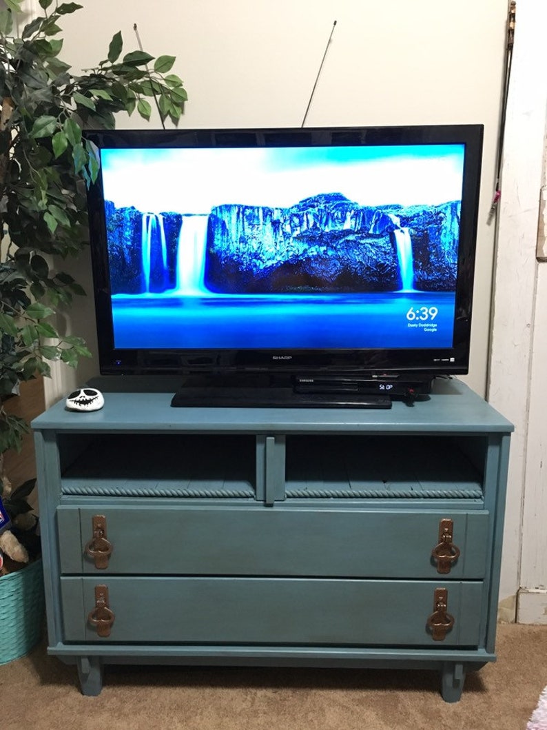 Entertainment center tv stand dresser mirror