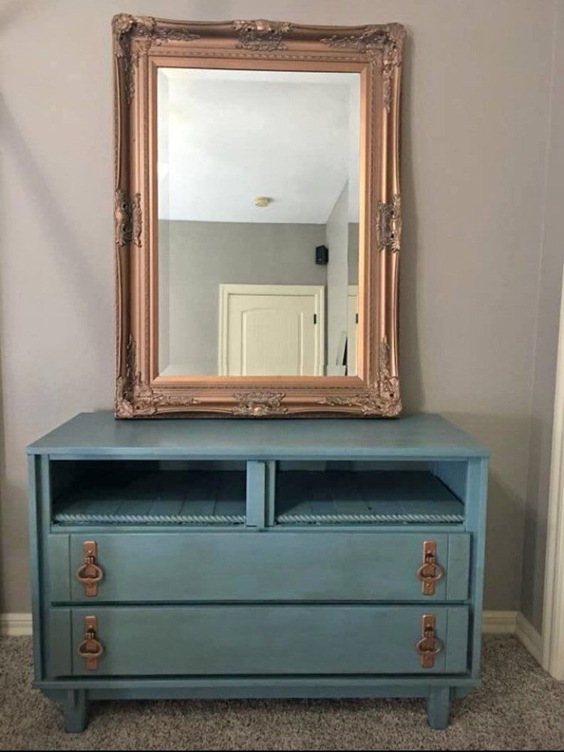 Entertainment center tv stand dresser mirror