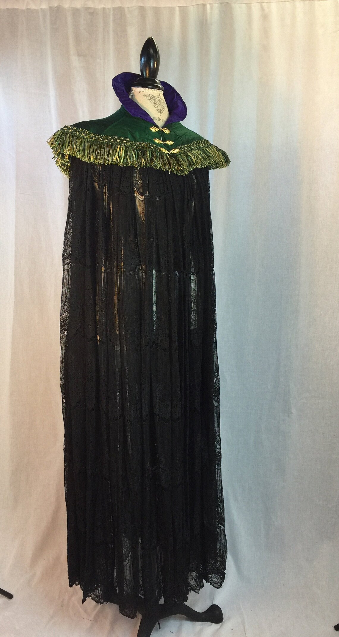 sheer green cape
