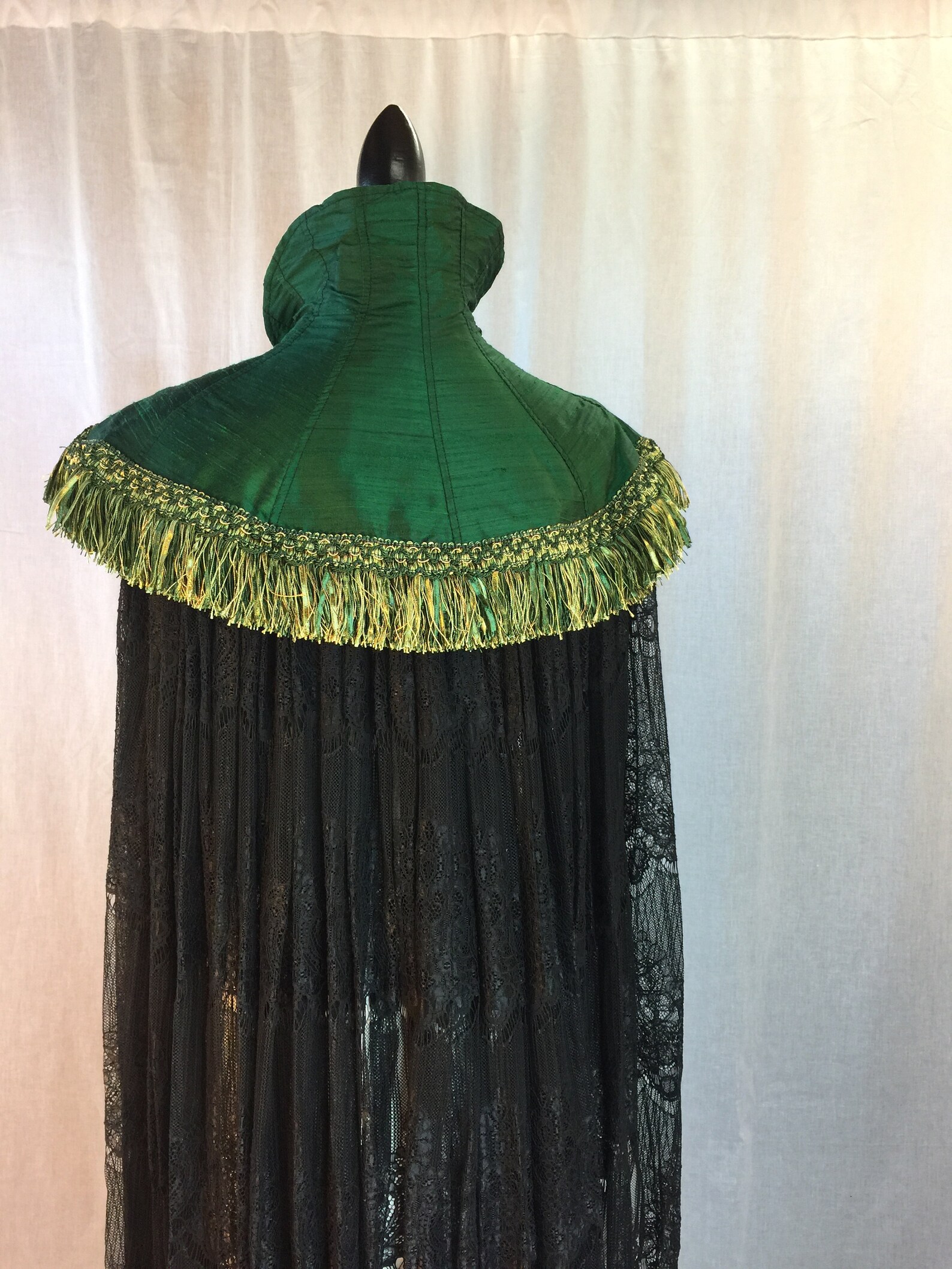 sheer green cape