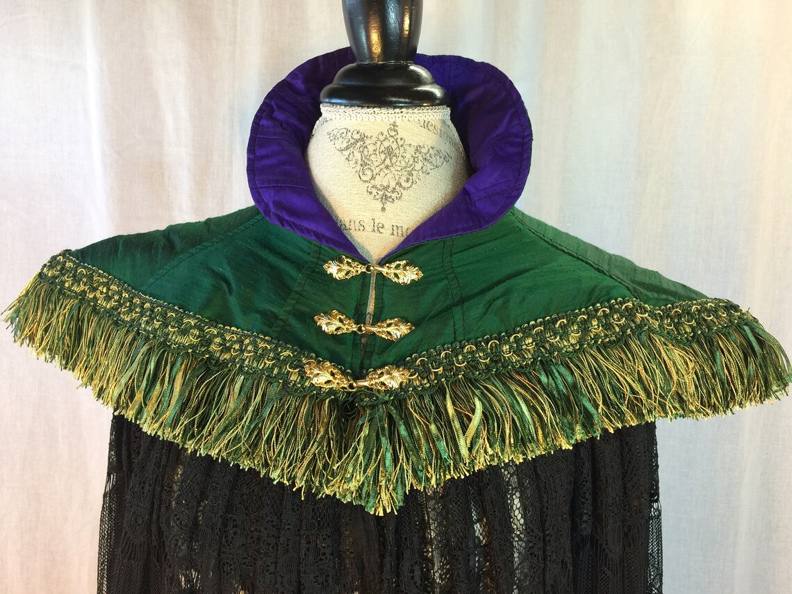 sheer green cape
