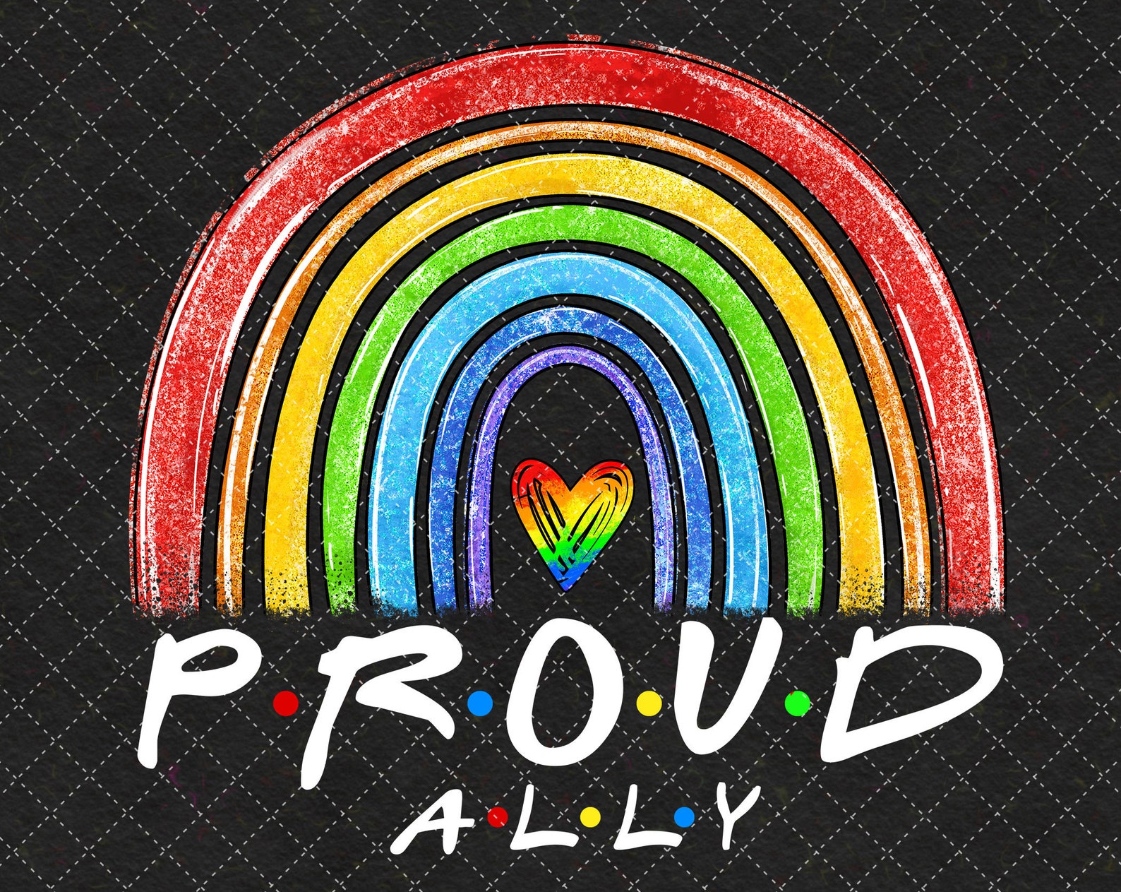 Proud Ally Lgbt Embroidery