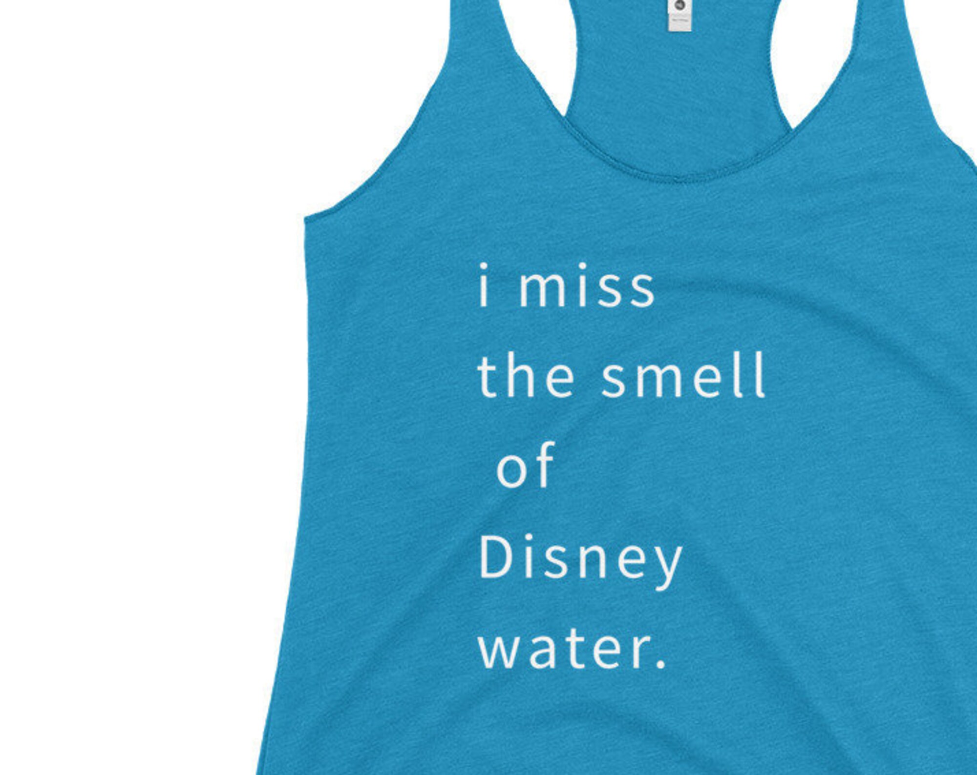 Discover I Miss the Smell of Disney Water Women's Tank | Women's Tank Top | Disney Tank Top | Disney Park Shirt | Women's Racerback Tank