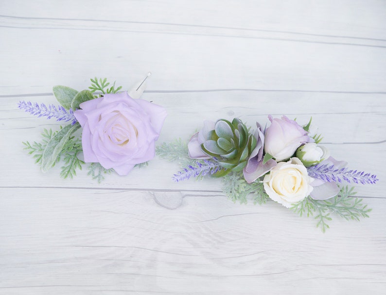 Rustic Boutonniere Lavender Boutonniere Purple Boutonniere Boho Boutonniere Wedding Boutonniere Silk Boutonniere Silk Wedding