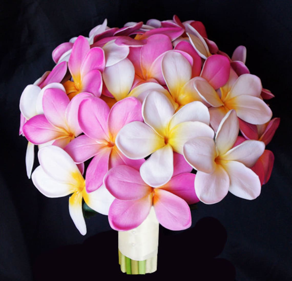Silk Plumeria Bouquet Plumeria Bouquet Silk Tropical Etsy