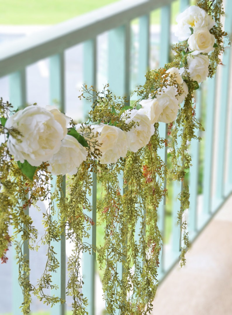 Wedding Arch Garland Cascading Garland Greenery Garland Etsy