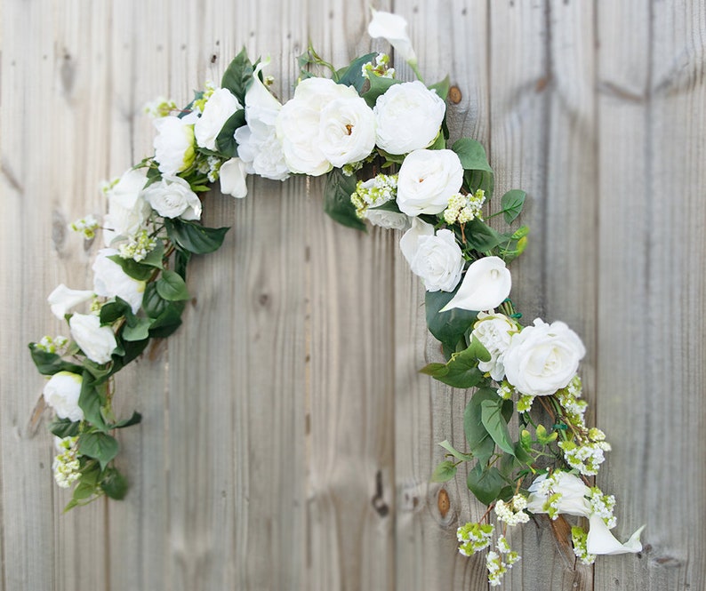 Wedding Arch Swag Wedding Garland Wedding Arch Flowers Etsy