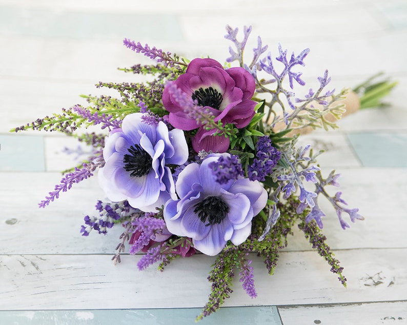 Purple Lilac Wedding Bouquets