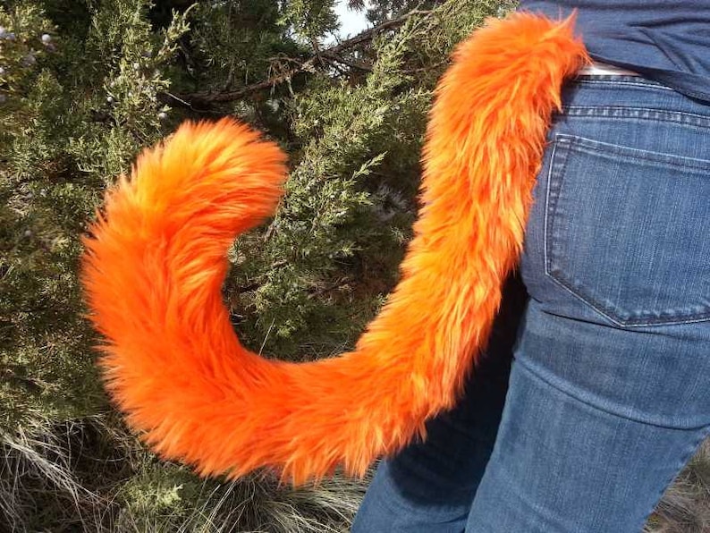Colorful Cat Costume Tails 36 by AnthroWear Furry Etsy