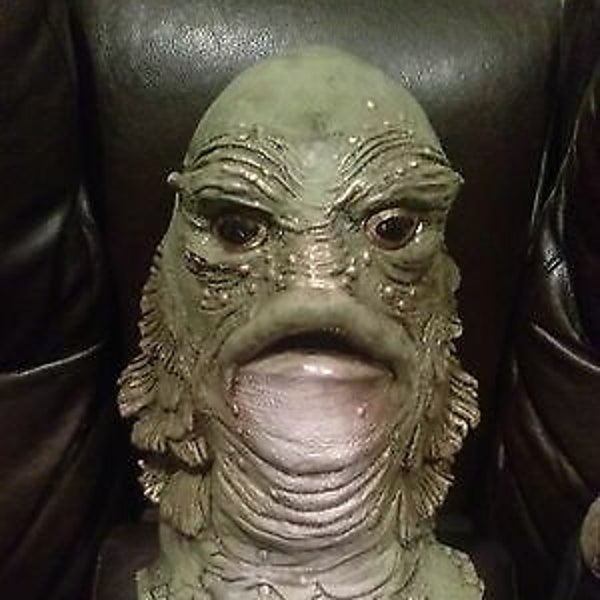 Creature from the black lagoon Gillman life size head bust horror