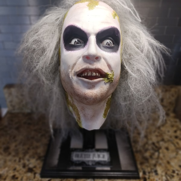 BEETLEJUICE life size head bust horror