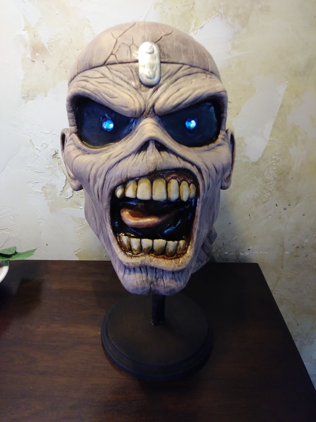 IRON MAIDEN Eddie Piece of Mind Life Size Head Bust Metal Horror 