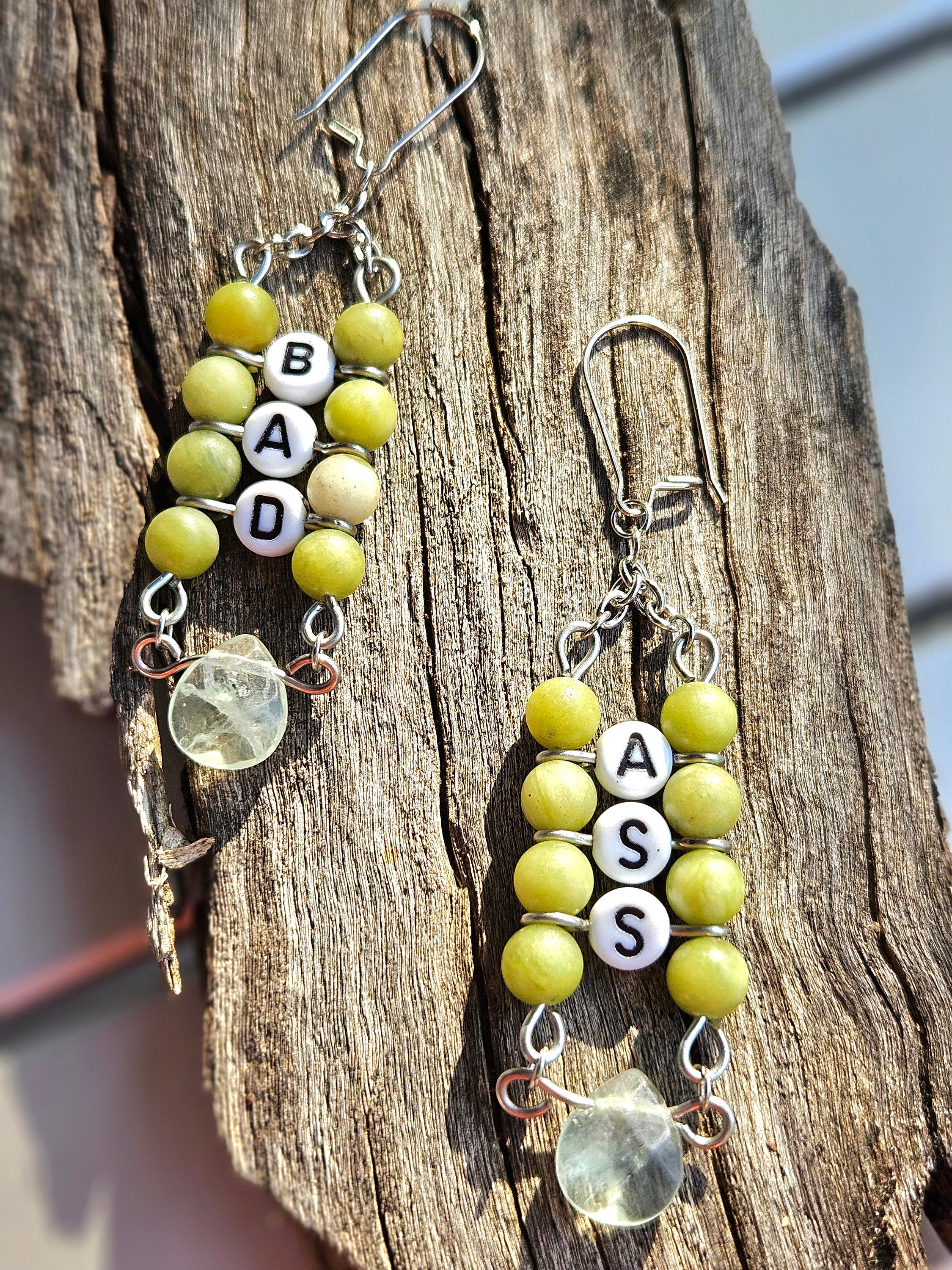 Word on sale drop earrings