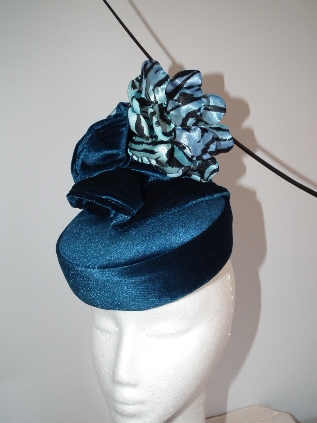 AZURITE BLUE Autumn Winter Hat Headpiece Colbolt Sapphire - Etsy Australia