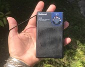 Vintage Japanese National AM high sensivity receiver model R-1007 works