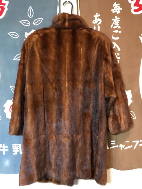 Vintage red brown mink coat from Japan Emba - image 2