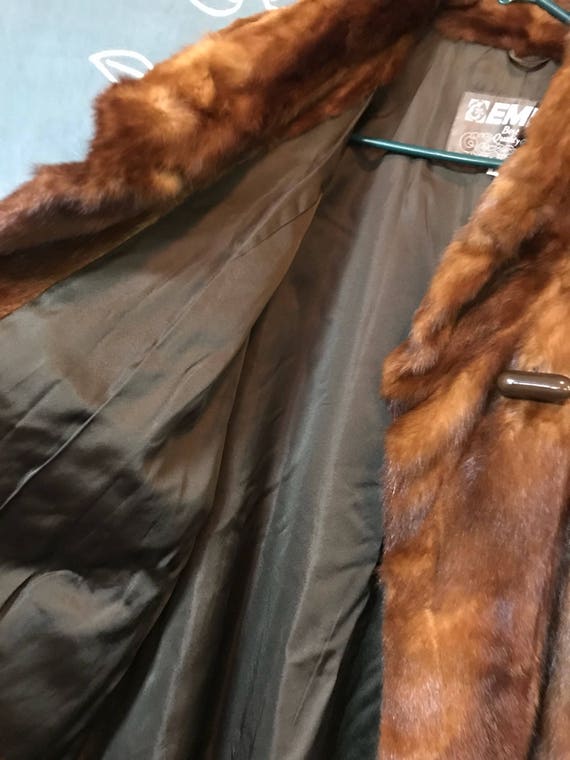 Vintage red brown mink coat from Japan Emba - image 6