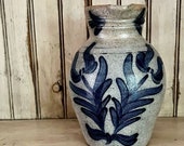Vintage Rowe Pottery Works Salt Glaze Large Pitcher
