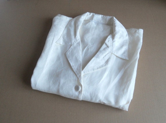 silk night shirt vintage pajama top night gowns ro
