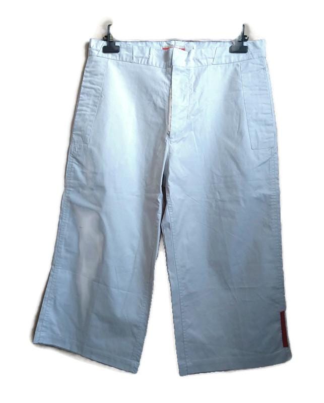 Branded Men's Trousers Vintage Italy Prada Gray Cotton Sports