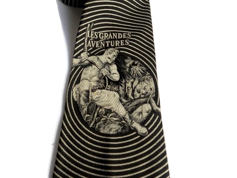 JeanpaulGAULTIER ネクタイ　ヴィンテージ Vintage Jean Paul Gaultier Silk Tie, 'les Grandes Aventures